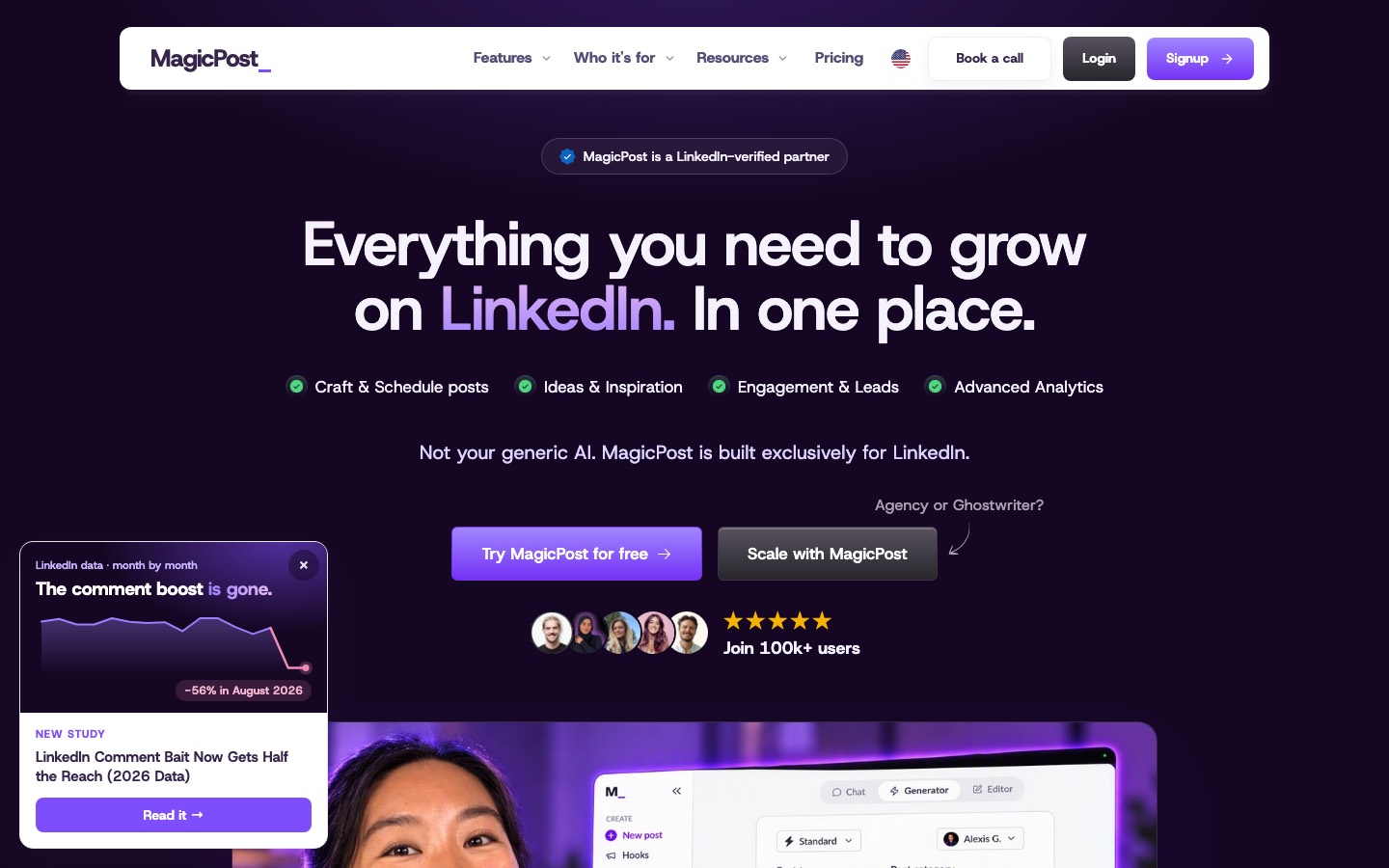 MagicPost homepage
